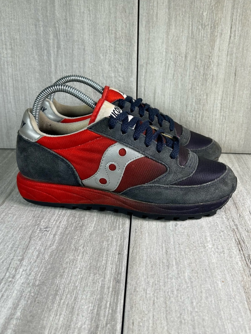 Saucony Originals Jazz Navy Red Athletic Shoe Running Sneaker Women’s Size 7